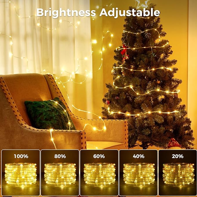 Minetom Rope Lights Color Changing, 16 Colors 108 FT 330 LED String Lights with Remote Timer, Waterproof Christmas String Light for Outside Bedroom Indoor Outdoor Decoration