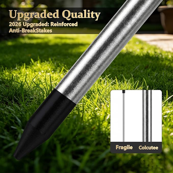 2 Pack Solar Firework Lights Outdoor - Verified 200 LED & 8 Modes - Starburst Solar Powered Garden Lights, Reinforced Durable Stakes, Waterproof Pathway Walkway Lights for Yard Patio Decor