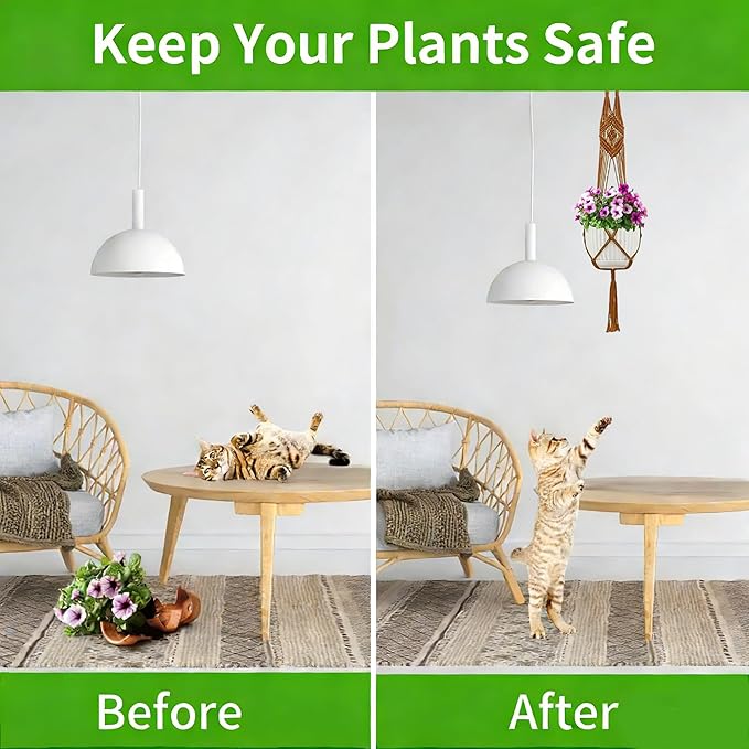 Macrame Plant Hangers, 5Pack Hanging Planters for Indoor Plants w/ 5 Set Hooks Handmade Cotton Rope Hanging Plant Holders Plant Hanger Indoor for Boho Home Decor (Planter Pot Not Included)