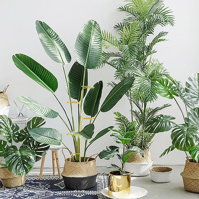 succulentlovers 4PCS Indoor Plant Support Stakes, 12.6 Inch Metal Monstera Plant Supports, Indoor Plant Trellis Plant Stem Holder Support for Indoors & Outdoor Garden Plants Stabilization and Supports