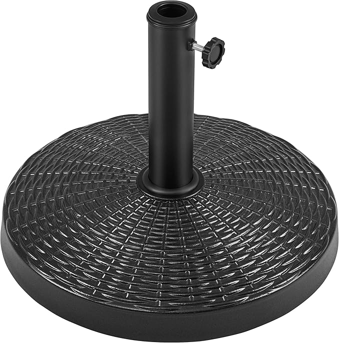 Yaheetech 31lbs Umbrella Base, Heavy Duty Patio Umbrella Base Stand, Round Resin Umbrella Base Stand, Outdoor Market Umbrella Base for Garden, Backyard, Beach