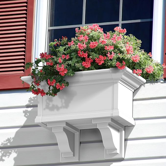 Mayne 4822-W Yorkshire Window Box, 2-foot, White
