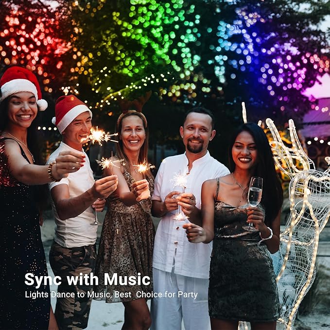 Brizled Color Changing String Lights 98FT 300 LED RGB Christmas Lights Dimmable Multifunctional Christmas Light with Remote for Indoor Outdoor St Patrick's Day Easter Halloween Xmas Tree Holiday Party