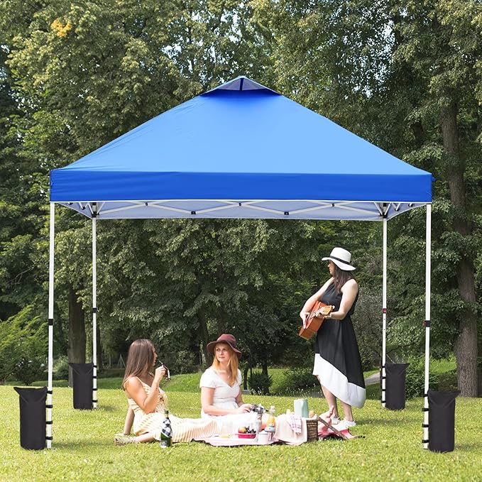 4 Pack Sand Bags for Canopy, Pop up Canopy Tent Weights SandBags for Outdoor Use - Black Without Sand