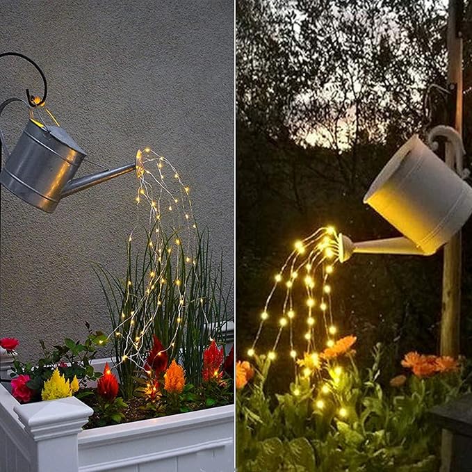 ZNYCYE Solar Waterfall Fairy Bunch Lights Outdoor Waterproof 200LEDs, 8 Modes Fairy Light, Solar String Lights for Outside, Firefly Vine Patio Garden Wedding Decorations Gardening Gifts for Mom