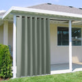 NICETOWN Outdoor Curtainch for Patio Waterproof 100 inch Wide, Thermal Insulated Rustproof Grommet UV Blocking Cabana Curtainch & Drape, Privacy Safe Shade for Gazebo, Sage Green, 1 PC, 95-Inch Long