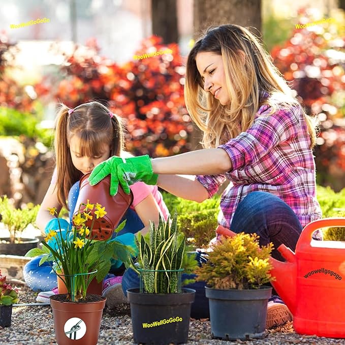 4 Pack Snake Plant Support Stakes, Peony Cages and Supports, Heavy-Duty Hoseplant Support, Hydrangea Support Cage, Aloe Plant Support Ring, Plant Support Stake for Indoor and Outdoor Potted Plants
