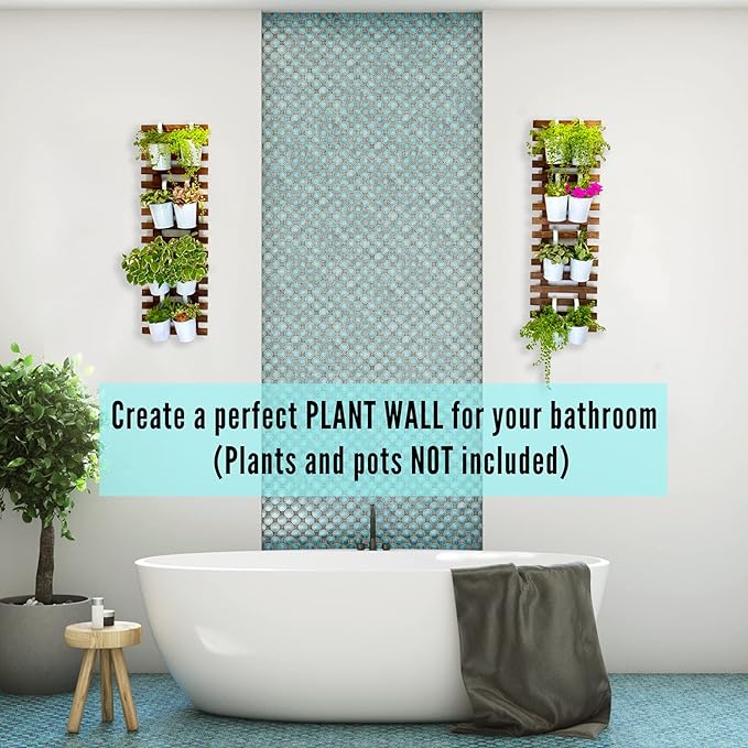 ShopLaLa Wall Planter – Hanging Planter for Indoor Plants, Plant Stand, Air Plant Succulent Holder, Vertical Garden. Large Wall Decor for Living Room, Room Decor for Teens