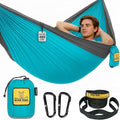 Wise Owl Outfitters Camping Hammock – 500lbs Portable Hammock with Tree Straps - Travel, Backpacking, Hiking, Outdoors Camping Gear - Single or Double