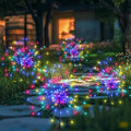 Garden Decor Solar Lights Outdoor,120LED Waterproof Colorful Solar Fairy Garden Lights for Outdoor Decoration,Yard, Patio, Porch,Flower Pot,Pathway,Christmas (4Pack)