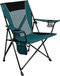 Kijaro Dual Lock Portable Camping Chairs - Enjoy the Outdoors with a Versatile Folding Chair, Sports, Outdoor & Lawn - Dual Lock Feature – Cayman Blue Iguana