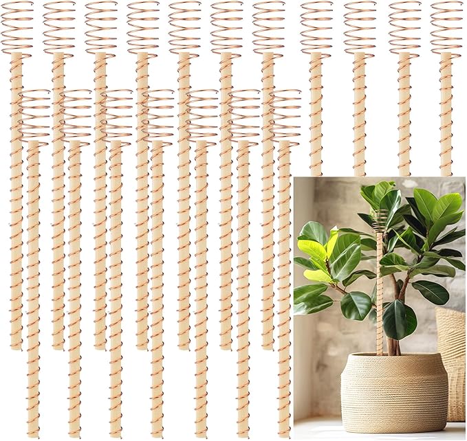 18 Pcs Electroculture Plant Stakes 17 Inches Long Copper Garden Stakes Electroculture Copper Gardening Antenna for Growing Vegetable Garden Plants Support