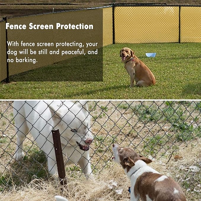 UPGRADE Privacy Fence Screen 6'x30' Sand Outdoor 90% Visibility Blockage 170 GSM Mesh Shade Cover Panels for Backyard,Balcony,Home Decoration with Zip Ties,Customized Avaliable