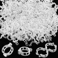 OJYUDD 400 Pcs White Plant Support Garden Clips,Plastic Tomato Vine Clips,Secured Climbing Plant Clip for Flower Vine Grape Twine Orchid