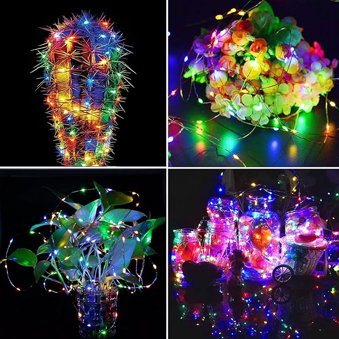 Cool White ⇋ Multicolor 66Ft 200LED Christmas Fairy Lights Plug in with Remote, Waterproof String Lights Outdoor Indoor 8 Modes with Timer, Twinkle Lights for Girl's Room Garden Christmas Decorations