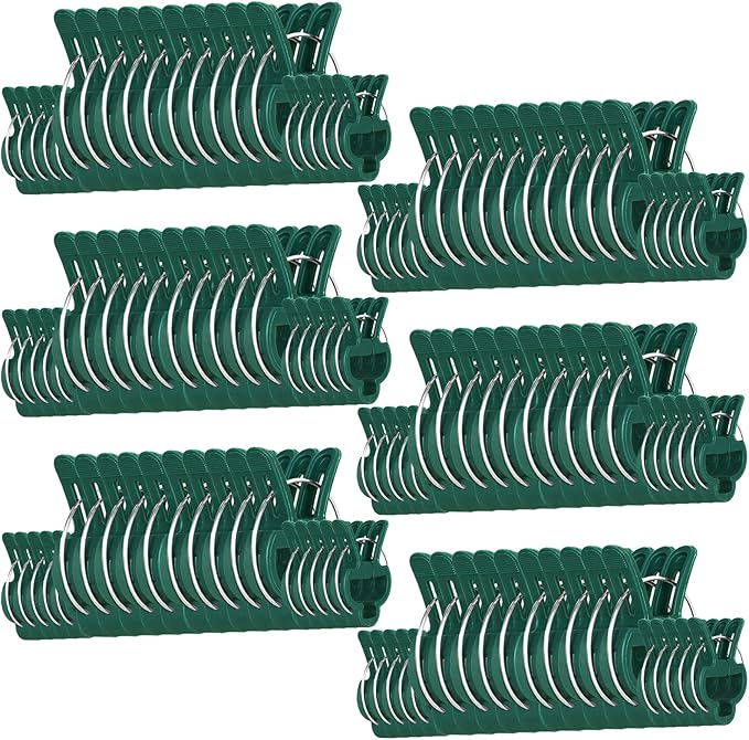 120 Pcs Plant Support Clips,Flower and Vine,Garden Tomato Plant Support Clips for Supporting Stems,Vines Grow Upright Climbing,Tool for Straightening,Tomato Cage,Trellis. 2 Sizes in one Pack
