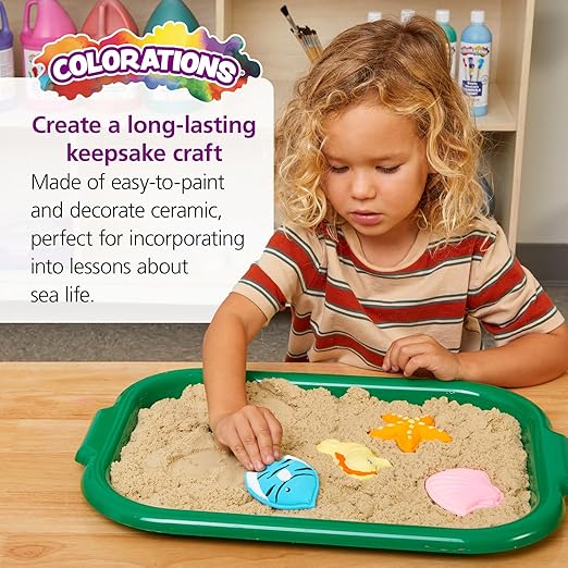 Colorations Decorate Your Own Sea Shapes - Set of 12