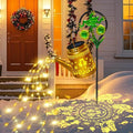 Solar Lanterns Outdoor Garden Decor, Mothers Day Gifts for Women Mom Grandma Birthday, Large Frog Hanging Watering Can with Shepherd Hook, Waterproof Garden Lights for Outdoor Yard Christma Gifts