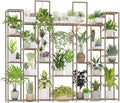 Bamworld Plant Shelf Indoor 30 Pots Large Plant Shelf Wide Tall Outdoor Plant Holder Wood for Multiple Plants Plant Rack for Living Room Garden Balcony Flower