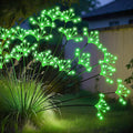 JJGoo Solar Garden Lights, New Upgraded 2 Pack Solar Swaying Starburst Light, Waterproof Fireworks Outdoor Lights, Yard Patio Pathway Decoration, Green
