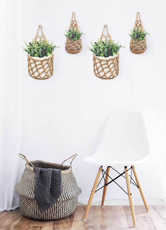 2 Packs Hanging Planters for Indoor Plants up to 6 in., Wall Plant Holder | Plant Hanger Indoor, Wall Planters for Indoor Plants, Hanging Plant (2PK, for 6 inch Pot)