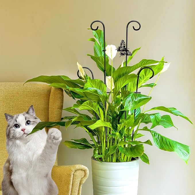 23in Plant Trellis Indoor, Trellis for Potted Plants with Butterfly, Garden Trellis Climber Support for Climbing Plants Pothos Hoya Vine