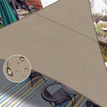 LOVE STORY Right Triangle 8'x8'x11.3' Waterproof Sun Shade Sail Canopy UV Block for Outdoor Patio Backyard Carport,Taupe(We Make Custom Size)