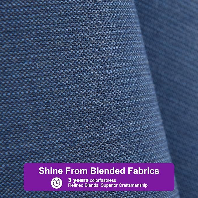 PURPLE LEAF Patio Umbrella 9' X 9' Rectangle Cantilever Umbrella Large Aluminum Outdoor Umbrellas with 360-degree Rotation & UPF40+ Premium Fabric for Deck Pool Garden Yard, Ocean Slate
