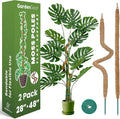 2 Pack 48" and 28'' Bendable Moss Pole Monstera Plant Support for Climbing Indoor Plants - Stakes for Potted Climbers - Tall Sticks Indoor Trellis for Houseplants - Accessories for Monstera Pot