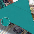 LOVE STORY Right Triangle 14'x16'x21.3' Waterproof Sun Shade Sail Canopy UV Block for Outdoor Patio Backyard Carport,Turquoise Blue(We Make Custom Size)