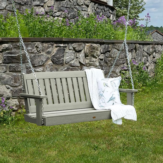 Highwood Lehigh Porch Swing, 4 Feet, Eucalyptus