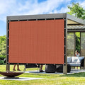 Artpuch 90% Sun Shade Cloth, 4 x 12 FT Pergola Shade Cover Canopy with Grommets, Sun Screen Fabric Tarp for Patio, Outdoor, Garden, Backyard, Rust Red