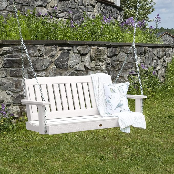 highwood Lehigh Porch Swing, 4 Feet, White