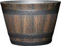 Classic Home and Garden S74CP5D-037R Whiskey Barrel Planter 5 Pack, 9", Kentucky Walnut