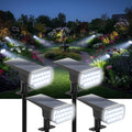 Solar Lights Outdoor Waterproof, 3 Lighting Modes Solar Spot Lights Outdoor, LED Solar Spotlights, Ultra Bright Dusk-to-Dawn Uplights for Garden, Landscape, Yard, Pathway, IP65, Auto On/Off