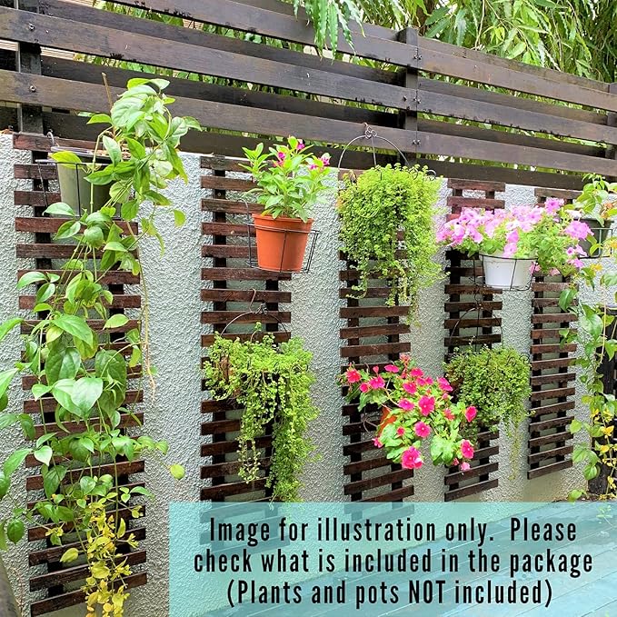 ShopLaLa Wall Planter – Hanging Planter for Indoor Plants, Plant Stand, Air Plant Succulent Holder, Vertical Garden. Large Wall Decor for Living Room, Room Decor for Teens