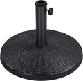 Yaheetech 22 lbs Heavy Duty Outdoor Umbrella Base 18" Round Patio Umbrella Stand Market Umbrella Base for Garden & Lawn, Black