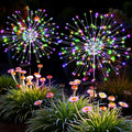 Solar Lights Outdoor, 120LED 2pack Fairy Garden Lights Decor for Outside Fireworks Lights Solar Powered for Yard, Patio, Pathway, Walkway, Balcony,Multicolor