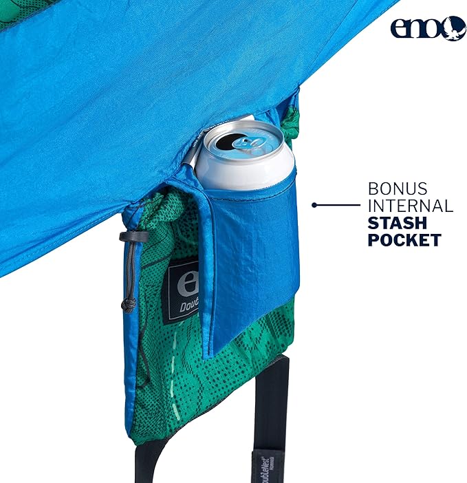 ENO, Eagles Nest Outfitters DoubleNest Lightweight Camping Hammock, 1 to 2 Person, Special Edition Colors, ATC