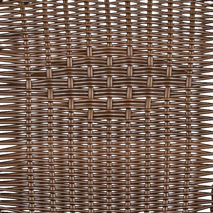Flash Furniture Lila Medium Brown Rattan Indoor-Outdoor Restaurant Stack Chair