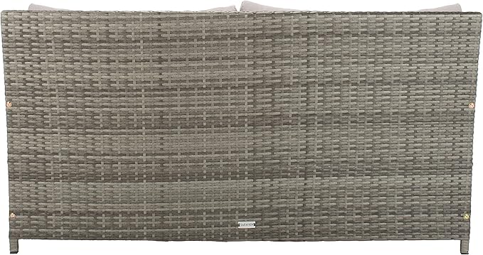 Safavieh PAT7500B Outdoor Collection Cadeo Grey Cushion Daybed