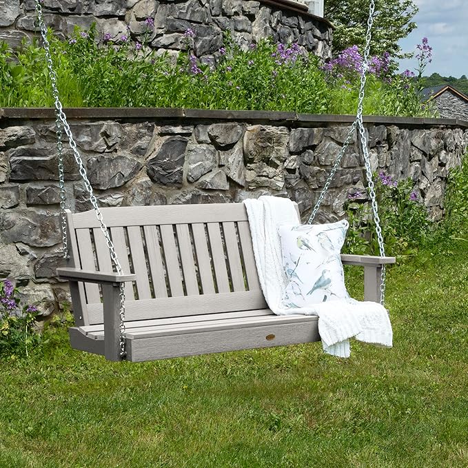 Highwood Lehigh Porch Swing, 4 Feet, Harbor Gray