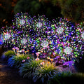 Solar Lights Outdoor, 120LED 8pack Fairy Garden Lights Decor for Outside Fireworks Lights Solar Powered for Yard, Patio, Pathway, Walkway, Balcony,Multicolor