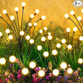 Solar Lights Outdoor-2Pack 16LEDs Solar Garden Firefly Lights Outside,Solar Powered Light Outdoor and Garden Decorative IP65 Waterproof,Yard Patio Pathway Decor,Gardening Gifts for Women,Warm White