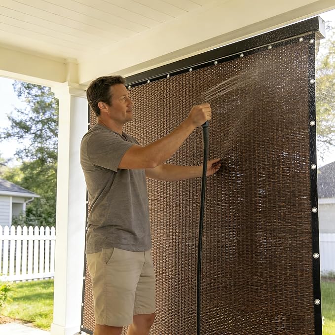 90% Shade Cloth Sun Shade Fabric Privacy Screen Shade Cover for Patio Garden Pergola Shade Cover Canopy with Gromments