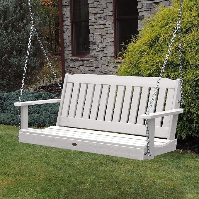 highwood Lehigh Porch Swing, 4 Feet, White