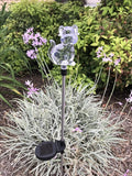 Solar Garden Stake Lights with Color Changing LED or Regular White LED Landscape Path Lights (Set of 2) (Dog)
