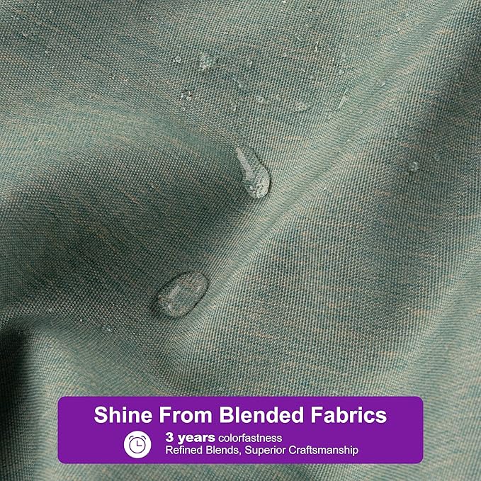 PURPLE LEAF Patio Umbrella 10' X 13' Rectangle Cantilever Umbrella Large Aluminum Outdoor Umbrellas with 360-degree Rotation & UPF40+ Premium Fabric for Deck Pool Garden Yard, Mint Green