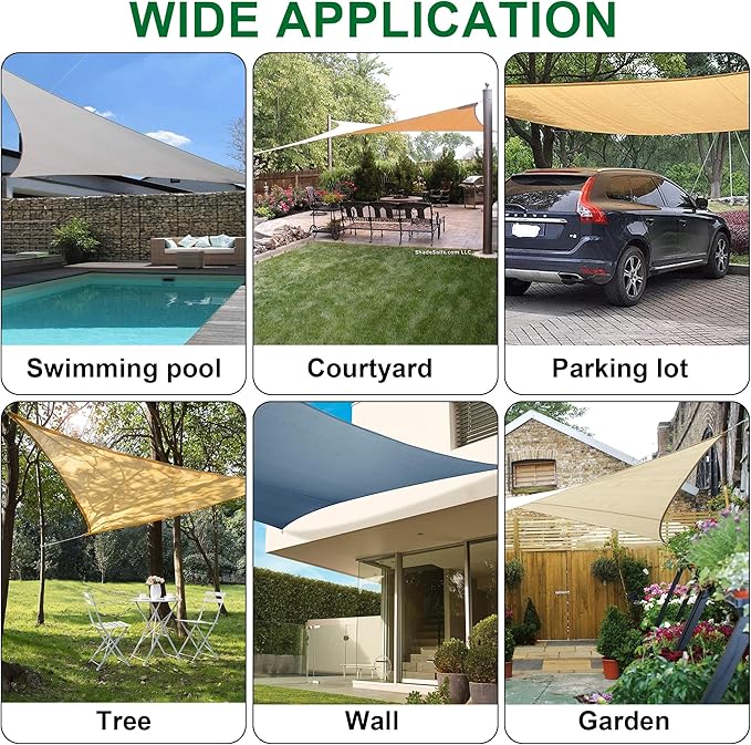 YOFIT 40 Pcs Shade Sail Hardware Kit, 5 Inch Outdoor Sun Sail Accessories, 304 Stainless Steel Turnbuckles & Brackets for Triangle/Rectangle Sails, Patio Canopy Installation Hardware Set Waterproof