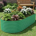Garvee 6x3x2 ft Galvanized Raised Garden Bed Outdoor, 24 in Tall Metal Planter Box for Flowers Vegetables, Rust-Resistant Raised Garden Beds for Gardening, Easy Assembly Outdoor Garden Box & Planters
